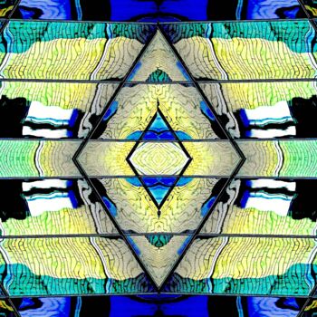 Photography titled "Flexed Glass 81a3b" by Ken Lerner, Original Artwork, Digital Photography
