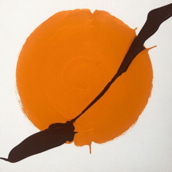 Painting titled "Sole d'oriente" by Guido Mannini, Original Artwork, Enamel