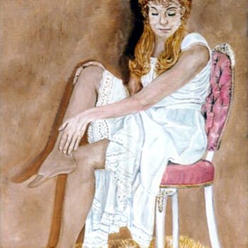 Peinture intitulée "CHRISTINE" par David Sankey, Œuvre d'art originale, Huile