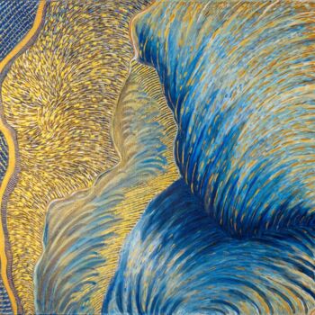 Peinture intitulée "The opening to a ne…" par Martina Dupont, Œuvre d'art originale, Acrylique Monté sur Châssis en bois