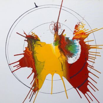 Pittura intitolato "BUTTERFLY" da Guido Mannini, Opera d'arte originale, Smalto