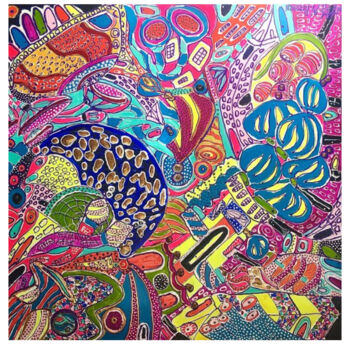 「Creation of the Wor…」というタイトルの絵画 Nina Rassenによって, オリジナルのアートワーク, アクリル
