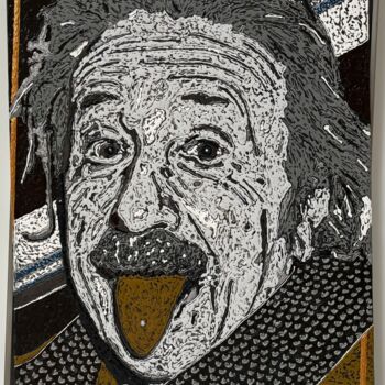 Peinture intitulée "RELATIVITY / SCULPT…" par Marjinal Artiste Peintre Décalé Français, Œuvre d'art originale, Acrylique Mon…