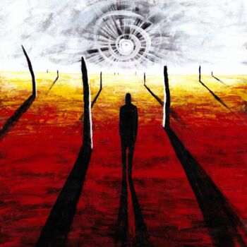Painting titled "Valley of infinity" by Vaxo Lang, Original Artwork, Acrylic