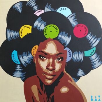 Printmaking titled "Sérigraphie Vinyle…" by B.Ax, Original Artwork, Screenprinting