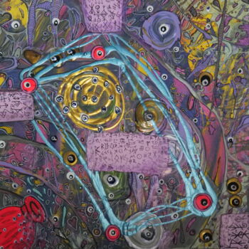 「The law of 4 - Deep…」というタイトルの絵画 Nina Rassenによって, オリジナルのアートワーク, アクリル