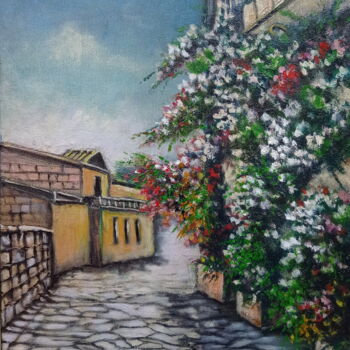 Painting titled "Greece" by Areva, Original Artwork, Oil