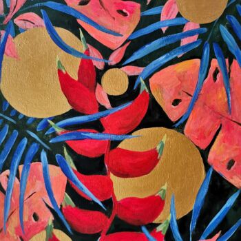 Pintura titulada "Exploration" por Irina Petrova, Obra de arte original, Acrílico Montado en Bastidor de camilla de madera