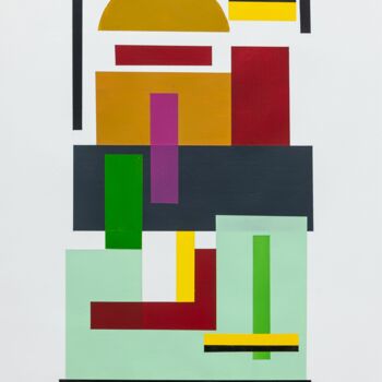 Peinture intitulée "Shapes and Colours" par William Eiffert, Œuvre d'art originale, Acrylique