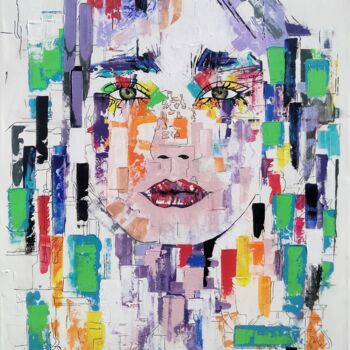 Painting titled "Coral" by Akille De Blasio, Original Artwork, Acrylic