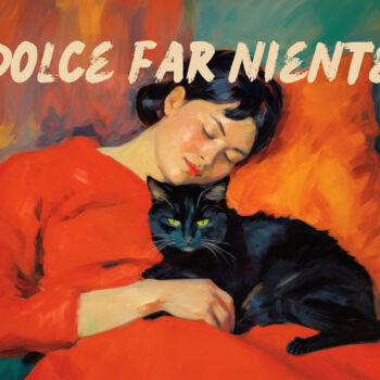 Цифровое искусство под названием "Dolce Far Niente bl…" - Kerry Pritchard, Подлинное произведение искусства, Цифровая живопи…
