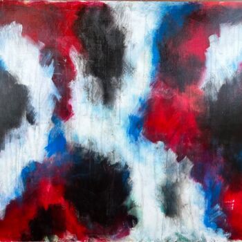 Painting titled "AMORE" by Sandra Perfetto, Original Artwork, Acrylic Mounted on Wood Stretcher frame