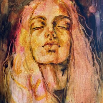 绘画 标题为“"The universe insid…” 由Isolde Pavlovskaya, 原创艺术品, 油 安装在纸板上