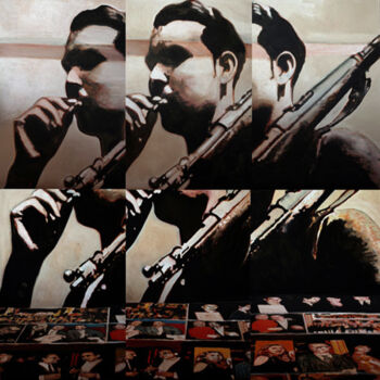 Digital Arts titled "Hommage. 15" by José Sales Albella, Original Artwork, Oil