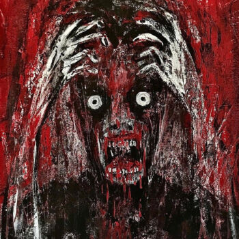 Peinture intitulée "Nightmare" par Vaxo Lang, Œuvre d'art originale, Acrylique