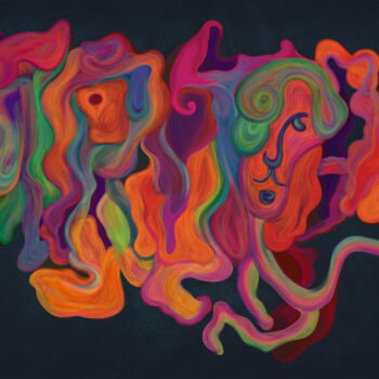Arte digitale intitolato "Chasing Ephemeral E…" da Jaxon Langley, Opera d'arte originale, Pittura digitale