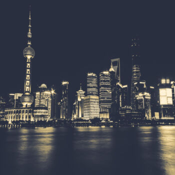 Photography titled "Shanghai Mégapole B…" by Frederic Bos, Original Artwork, Digital Photography