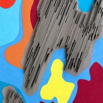 Collages titled "Intrepid" by Ajibola Adekanmbi, Original Artwork, Collages