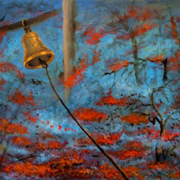 Painting titled "Trouble Has Come /…" by Vladimir Abaimov, Original Artwork, Oil