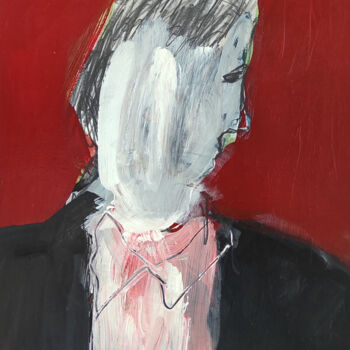 Desenho intitulada "Mann II" por Barbara Kroll, Obras de arte originais, Lápis