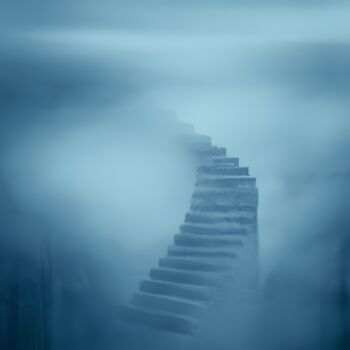 数字艺术 标题为“Winding Paths to Un…” 由Gerard Yadav, 原创艺术品, AI生成的图像