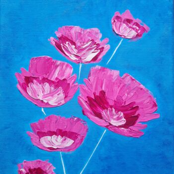 Peinture intitulée "Le printemps" par Priscillia Leroy Lopez (Fleurhope), Œuvre d'art originale, Acrylique
