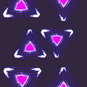 Fotografia intitolato "Triangles 1c2b" da Ken Lerner, Opera d'arte originale, Fotografia digitale