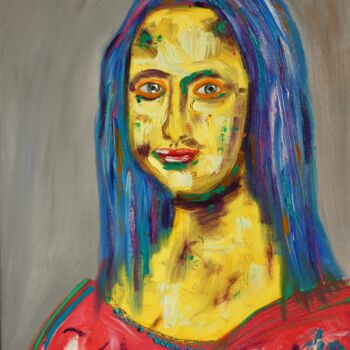 Peinture intitulée "MONA LISA" par Arnaud Broutin, Œuvre d'art originale, Huile Monté sur Châssis en bois