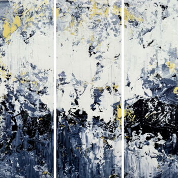Peinture intitulée "Abstract 23110" par Alex Senchenko, Œuvre d'art originale, Acrylique Monté sur Châssis en bois