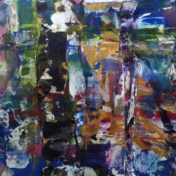 Painting titled "Morning in the Fore…" by Dmitri Matkovsky, Original Artwork, Acrylic