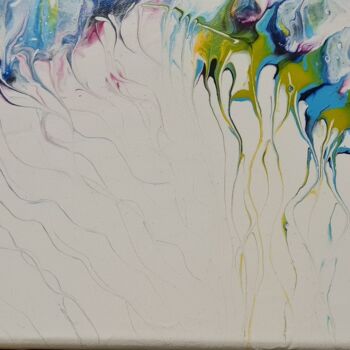 Peinture intitulée "Méduses abstraites" par Priscillia Leroy Lopez (Fleurhope), Œuvre d'art originale, Acrylique