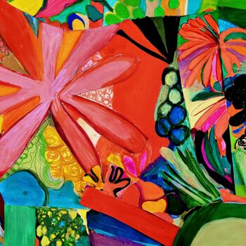 Painting titled "sans titre 8" by Brigite Oury, Original Artwork, Acrylic