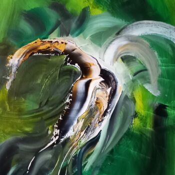 "UN ANGE PASSE / AN…" başlıklı Tablo Michele Madeleine Guillot tarafından, Orijinal sanat, Akrilik Ahşap Sedye çerçevesi üze…
