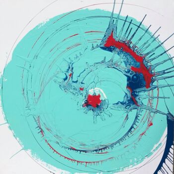 Pittura intitolato "Oceano" da Guido Mannini, Opera d'arte originale, Smalto