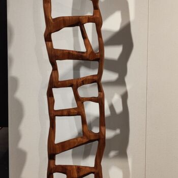 Sculptuur getiteld "GEOMETRIE VUOTE" door Ivan Fabani, Origineel Kunstwerk, Hout