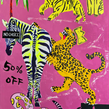 Peinture intitulée "Allegory of Power II" par Carlo Bzdok, Œuvre d'art originale, Acrylique Monté sur Châssis en bois