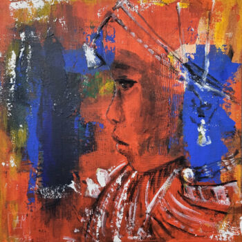 Malerei mit dem Titel "Serie Lost Code. In…" von Artem Usá, Original-Kunstwerk, Pastell Auf Karton montiert