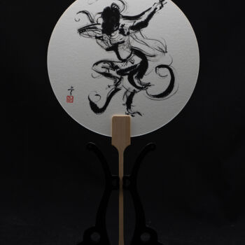Pintura intitulada "Dunhuang Impression…" por Rui Wang, Obras de arte originais, Tinta