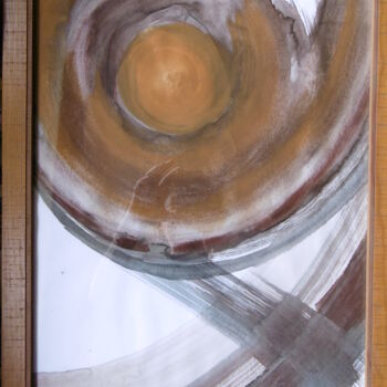 Peinture intitulée "Mouvement1" par Brigitte Barcelo, Œuvre d'art originale, Pigments Monté sur Carton