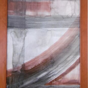 Peinture intitulée "Mouvement 2" par Brigitte Barcelo, Œuvre d'art originale, Pigments Monté sur Carton