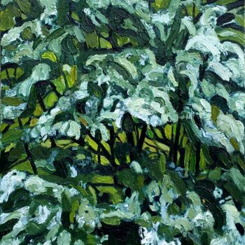 Peinture intitulée ""Landscape''-" par Raffi Ghazaryan, Œuvre d'art originale, Huile Monté sur Châssis en bois