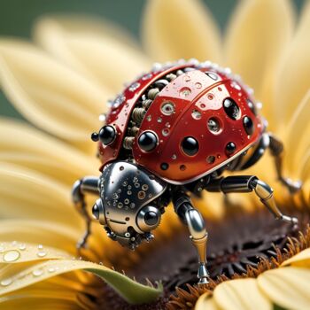 数字艺术 标题为“A LADYBUG ROBOT PER…” 由Mankdhani, 原创艺术品, 数码摄影
