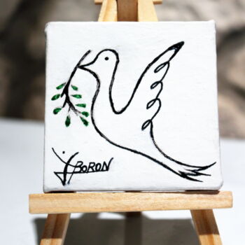 Peinture intitulée "PAIX" par Laurent Boron, Œuvre d'art originale, Acrylique Monté sur Châssis en bois