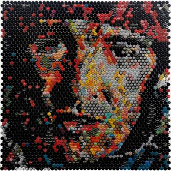 Collages titled "Bruce Springsteen" by Henning Leuschner, Original Artwork, Collages