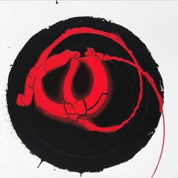 Painting titled "Percorsi" by Guido Mannini, Original Artwork, Enamel