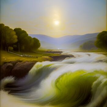 Arts numériques intitulée "Dynamic Energy" par Sankha Ghosh, Œuvre d'art originale, Peinture numérique