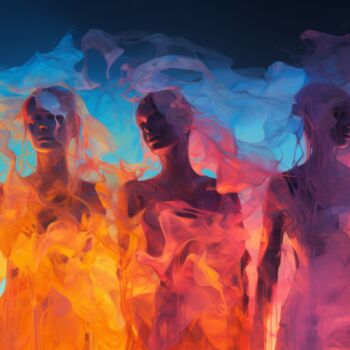 Arte digitale intitolato "梦幻8" da Tina Liao, Opera d'arte originale, Immagine generata dall'IA