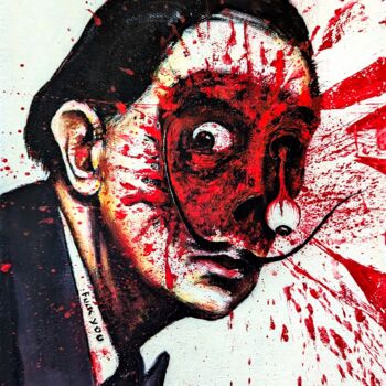 Malerei mit dem Titel "Dali" von Vaxo Lang, Original-Kunstwerk, Acryl