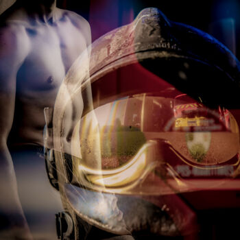 Photography titled "Fireman 06" by Frederic Bos, Original Artwork, Photo Montage