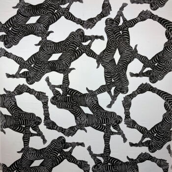 印花与版画 标题为“He, She, They, Them…” 由Michael E. Voss, 原创艺术品, Linocuts